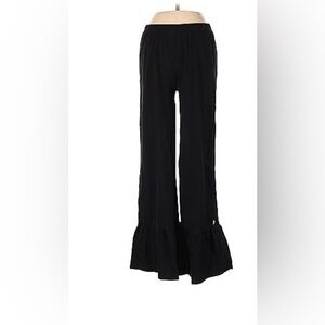 Lilly Wolly Doodle Black Ruffle Pants Ladies Womens Misses Size L Large NWT New
